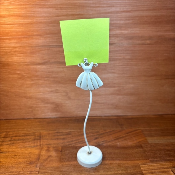 Retro Dress Photo Picture Memo Holder Cute Vintage Style 6.25” Tall - Picture 4 of 7